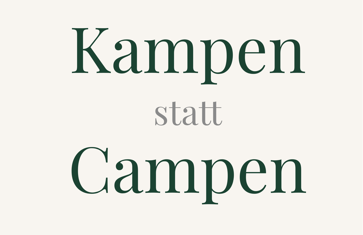 Kampen statt Campen - Sticker