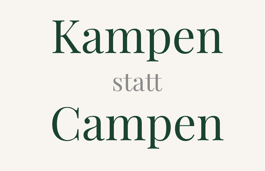 Kampen statt Campen - Sticker